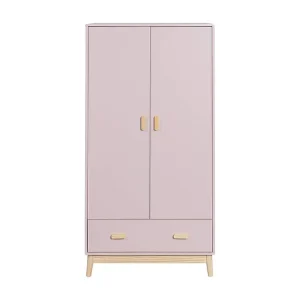 Guardaroupa Mobili Rebecca Amchor 175x80x55 MDF Pinho Rosa Marrom Escandinavo Para Posicionar