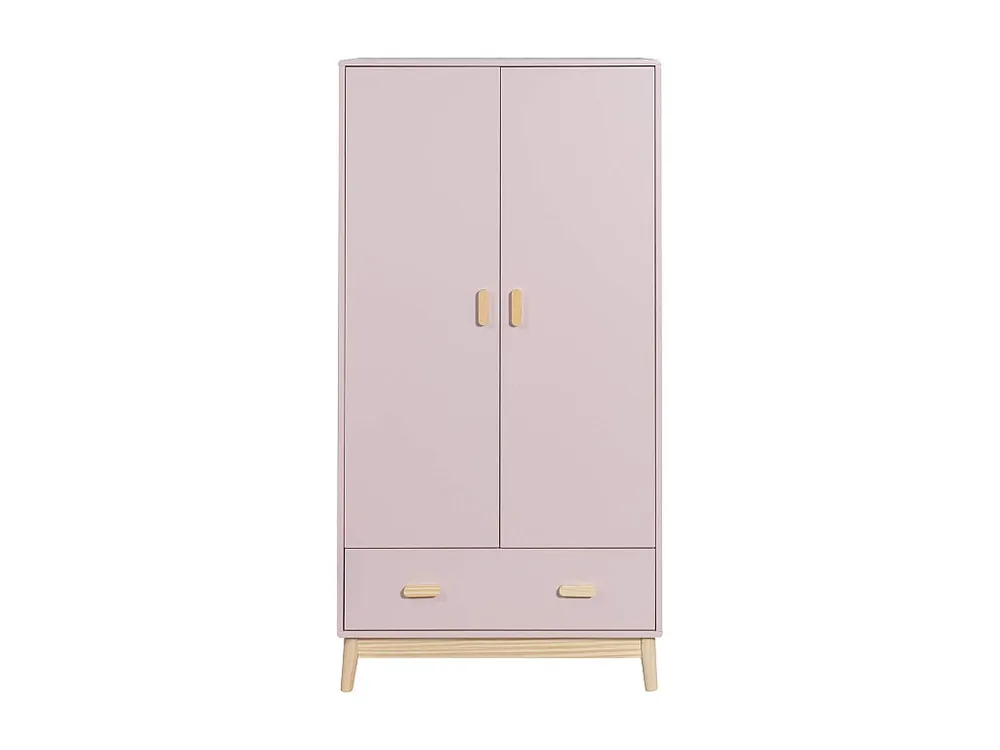 Guardaroupa Mobili Rebecca Amchor 175x80x55 MDF Pinho Rosa Marrom Escandinavo Para Posicionar