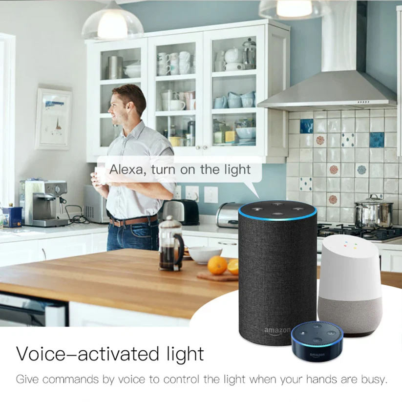 Lâmpada de Neblina Módulo Wi-Fi p/ Interruptores de Luz Triplos (3 Gang)