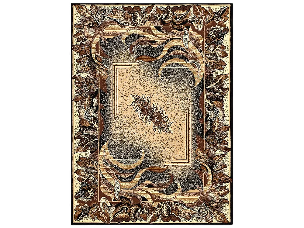 BCF Rug Morad LIŚĆ Folhas Agawa clássico - bege 80x150 cm