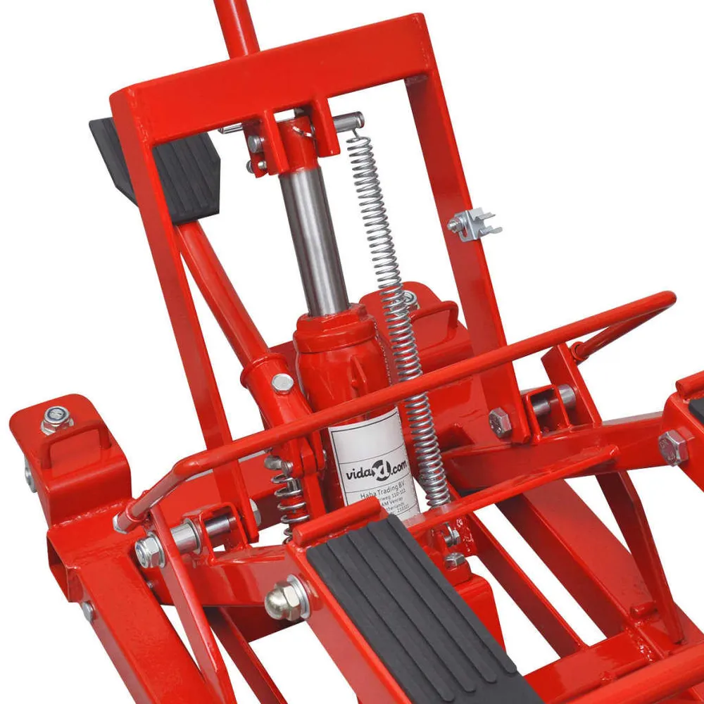 Universal Premium Motocicleta hidráulica/ ATV Jack 680 kg, vermelho