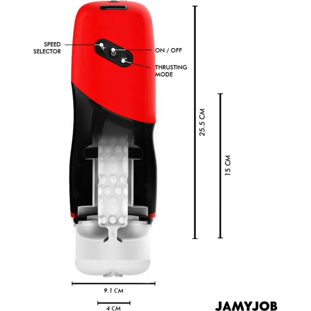Alta Performance Masturbador Automático XPEED, Movimento Cima / Baixo com base sucção