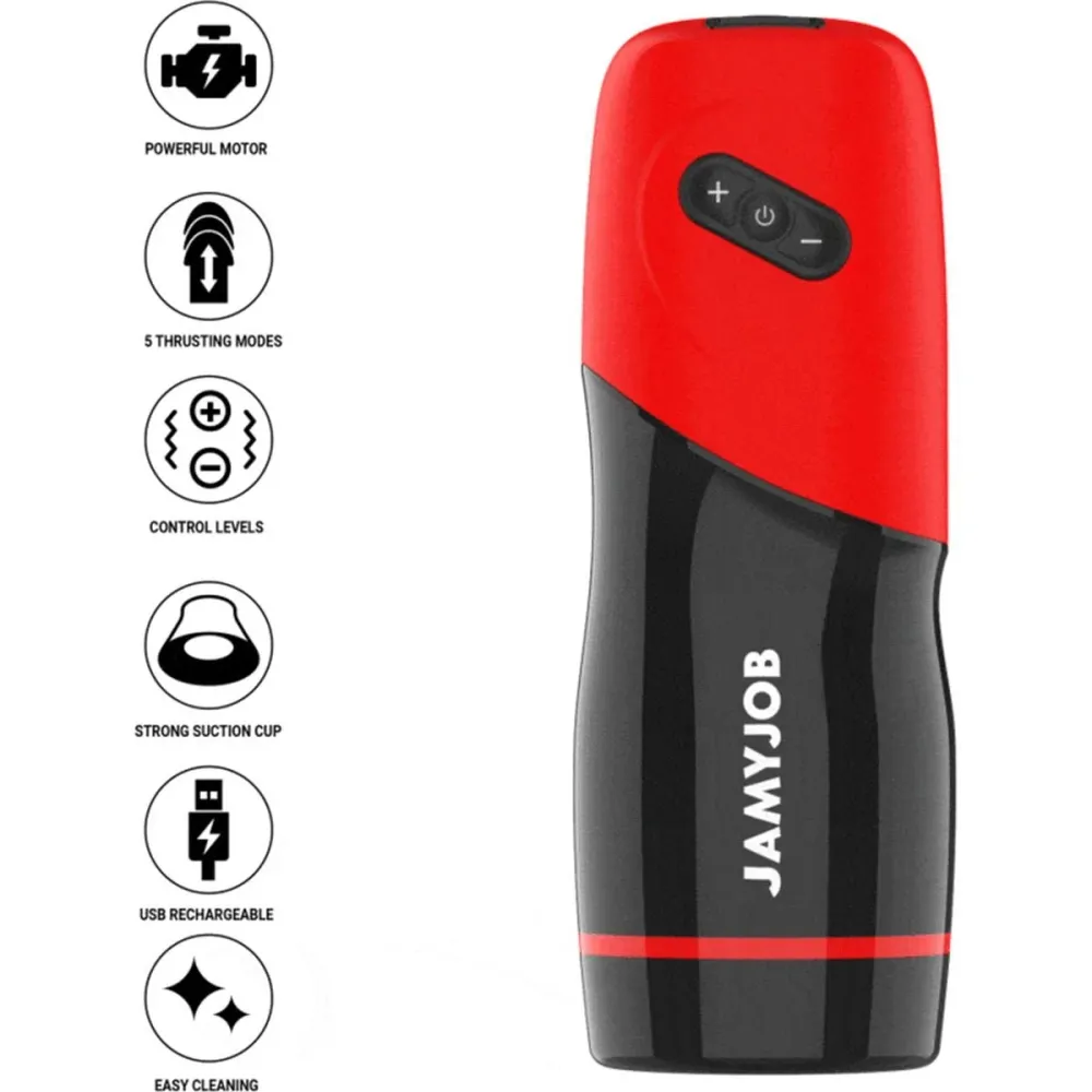 Alta Performance Masturbador Automático XPEED, Movimento Cima / Baixo com base sucção