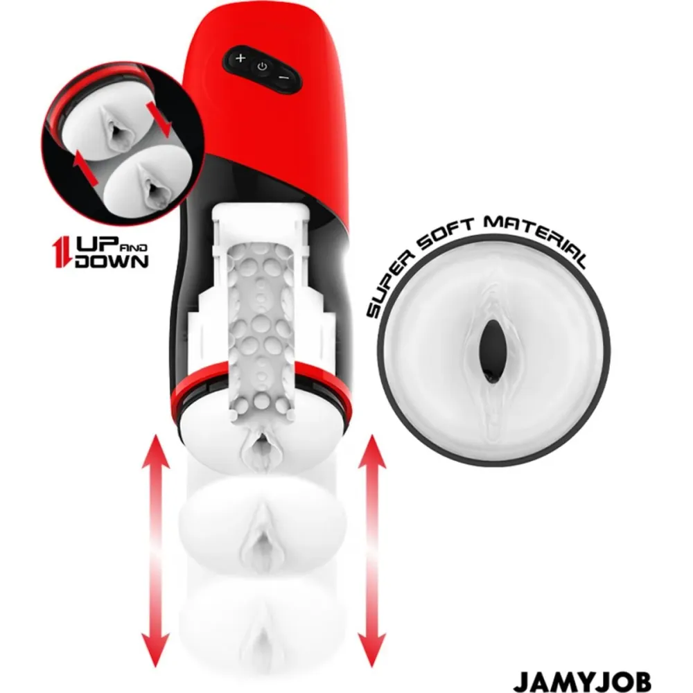 Alta Performance Masturbador Automático XPEED, Movimento Cima / Baixo com base sucção
