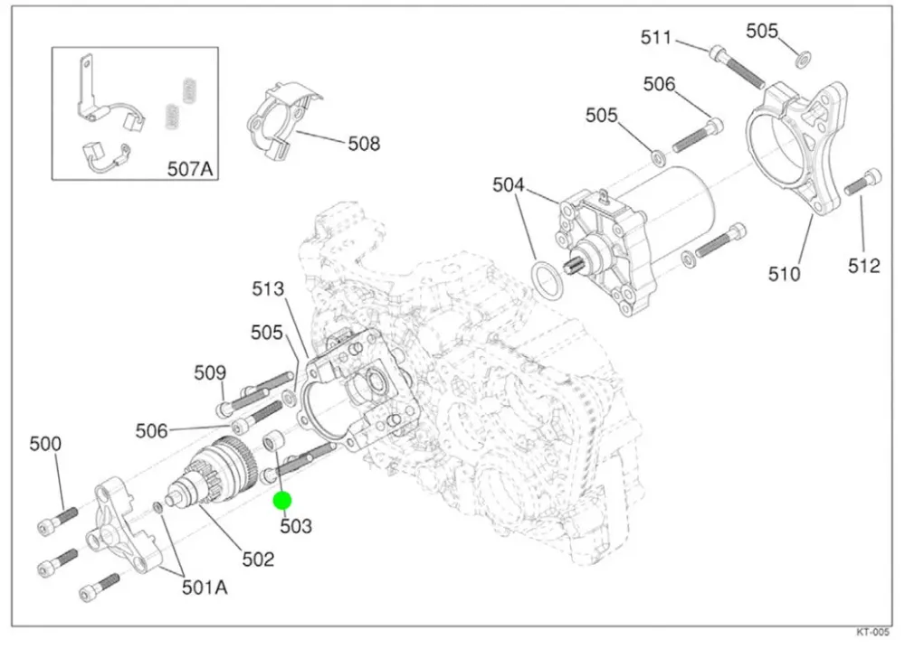 ROLAMENTO MOTOR DE ARRANQUE HK0810 (153 /500/301/ 503 )