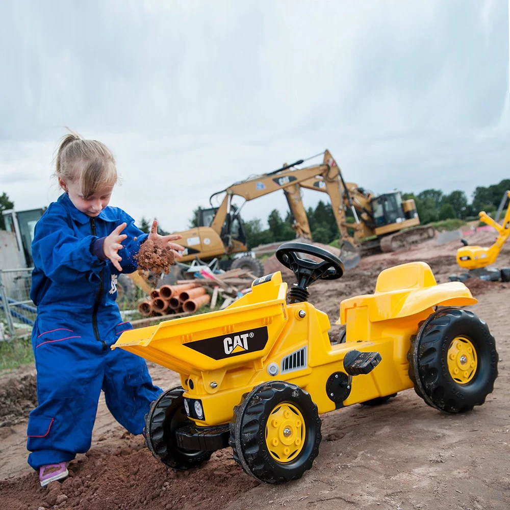 Máquina de construção Dumper CAT com carregador frontal com Volante do Motor