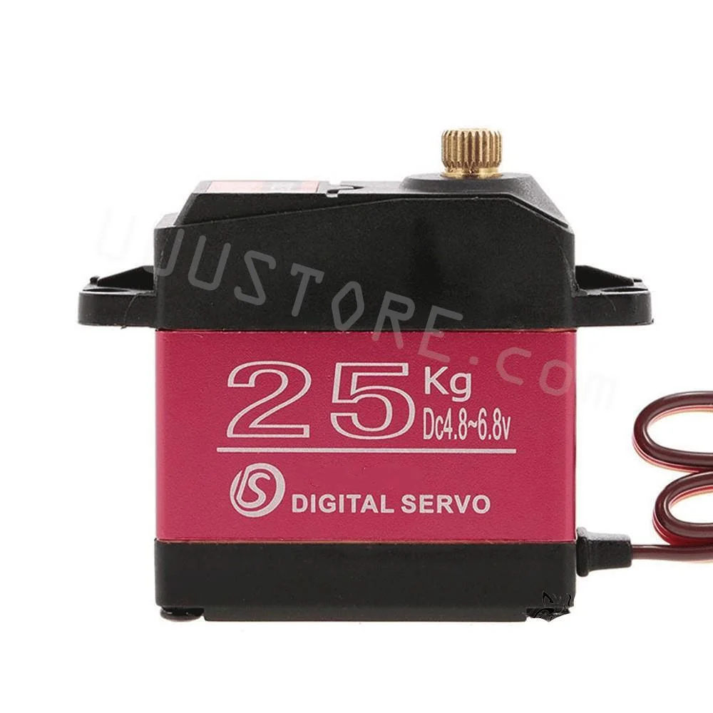 DSServo DS3225MG - 6,8V 25KG 0,13seg / 60 ° Servo motor eletrônico Engrenagem de direção digital Servo motor de torque Eng...