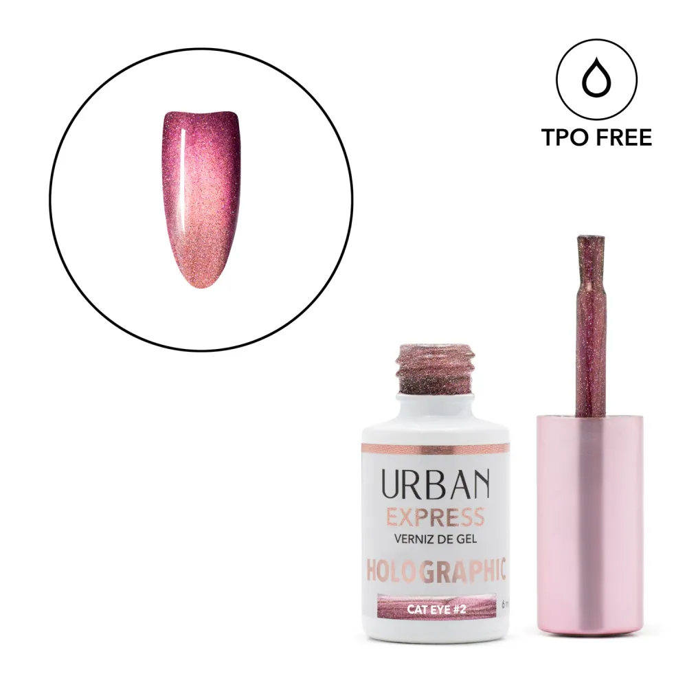 Verniz Gel magnético - Express Holographic Cat Eye #2 6ml com Polia do Virabrequim