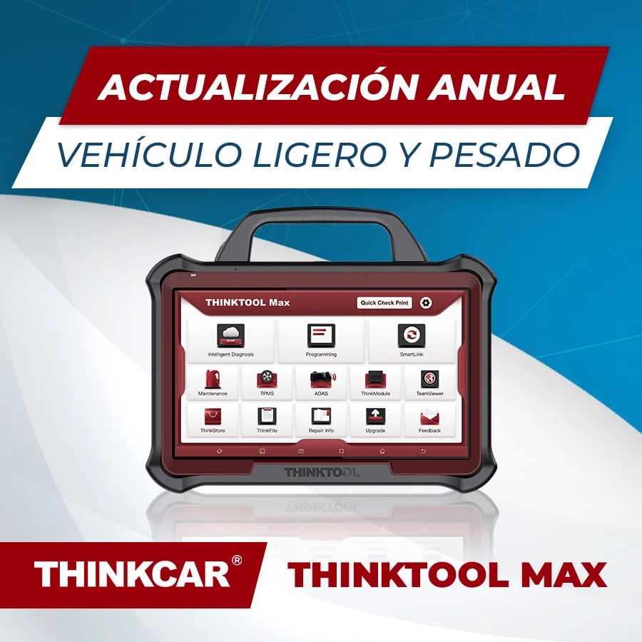 Atualização anual conjunta de veículos ligeiros + veículos + veículos pesados Thinktool Max - Compatibilidade Garantida