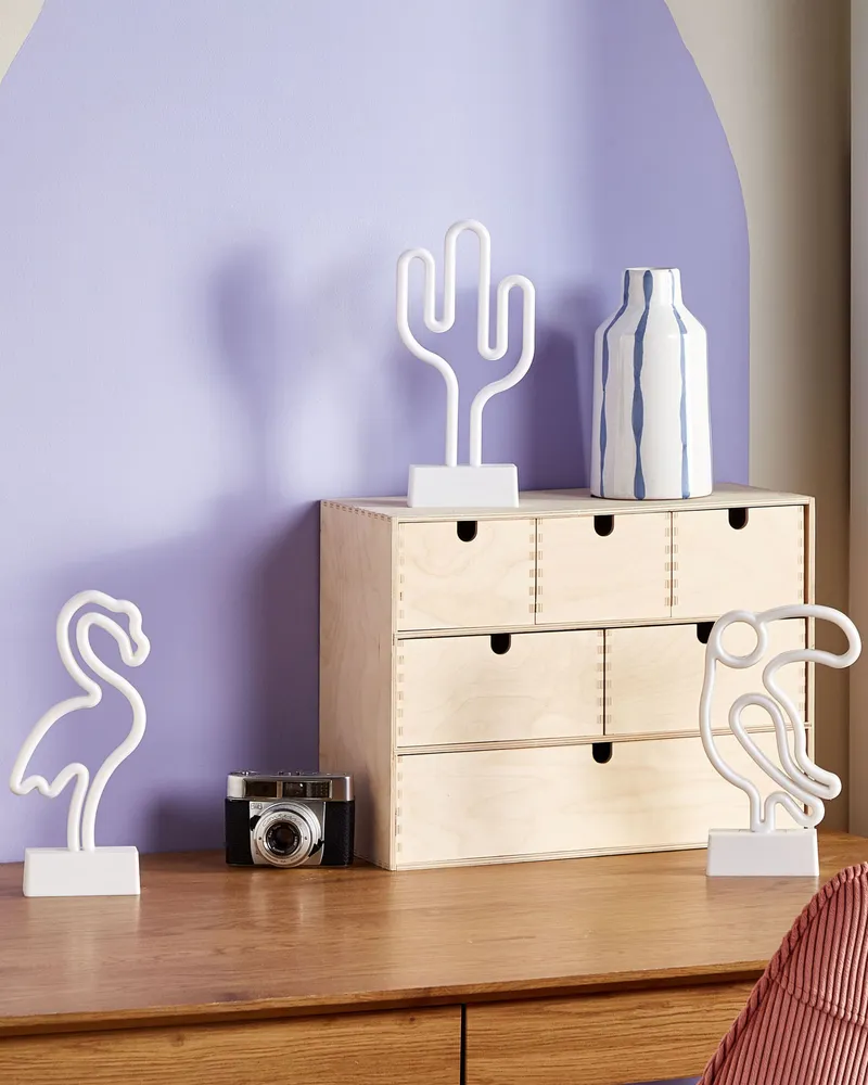Conjunto de 3 decorações em LED néon várias cores MABEL com Certificação ECE