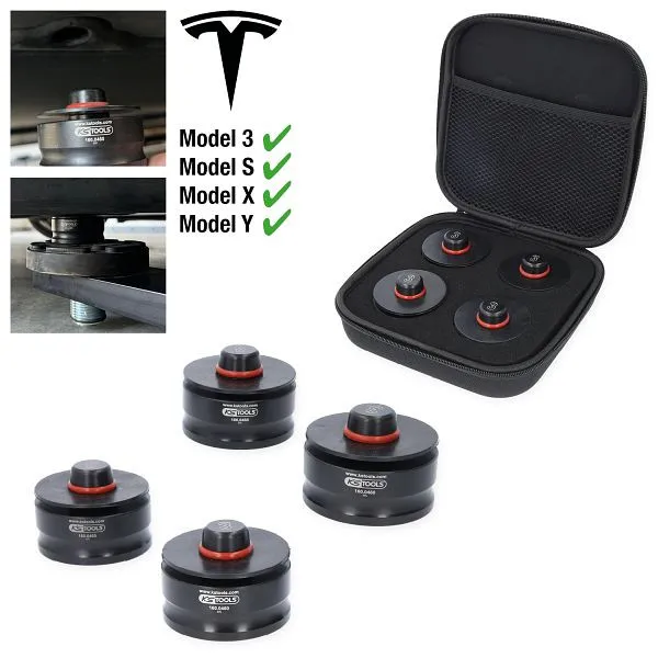 Conjunto de suporte de macaco KS Tools para Tesla Model 3, S, X, Y, 4 peças, 160.0460