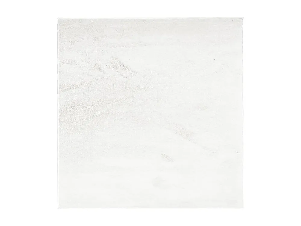 Tapete de pelo breve OVIEDO 120x120 cm creme