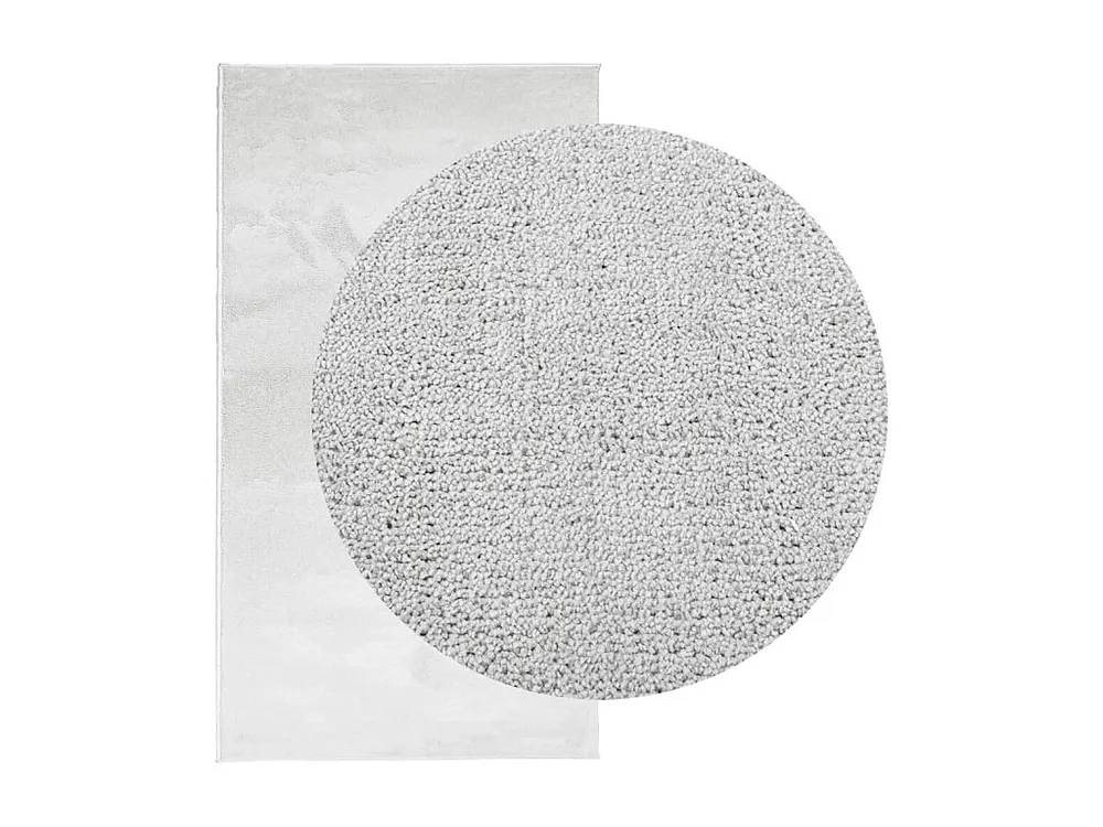 Tapete de pelo conciso OVIEDO 60x110 cm cinzento