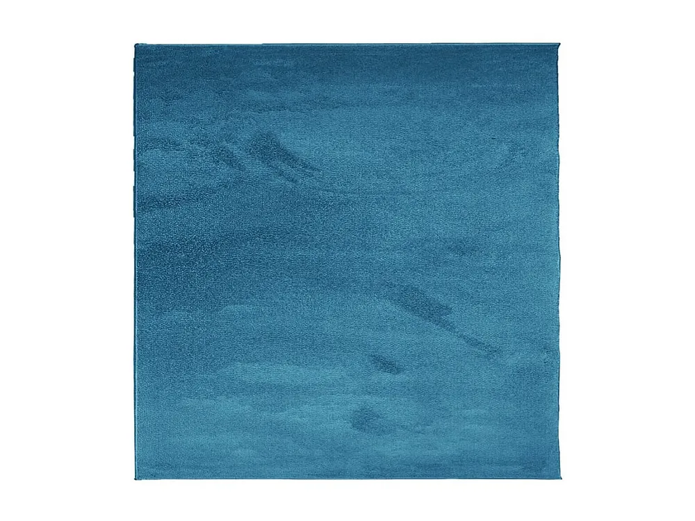 Tapete de pelo pequeno OVIEDO 120x120 cm turquesa