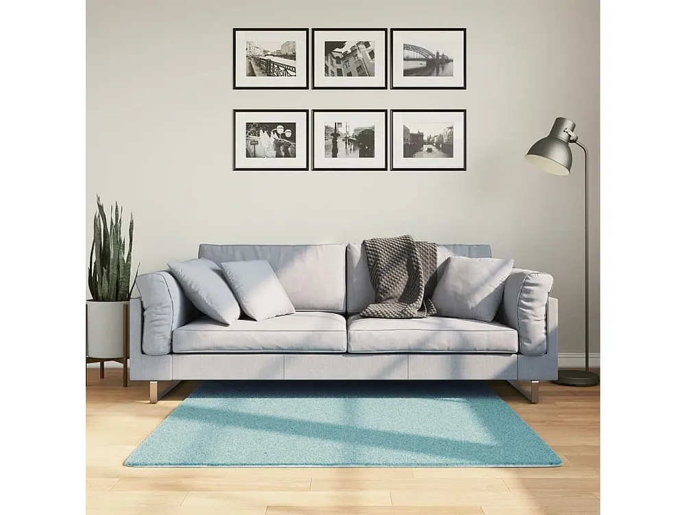 Tapete de pelo pequeno OVIEDO 120x120 cm verde
