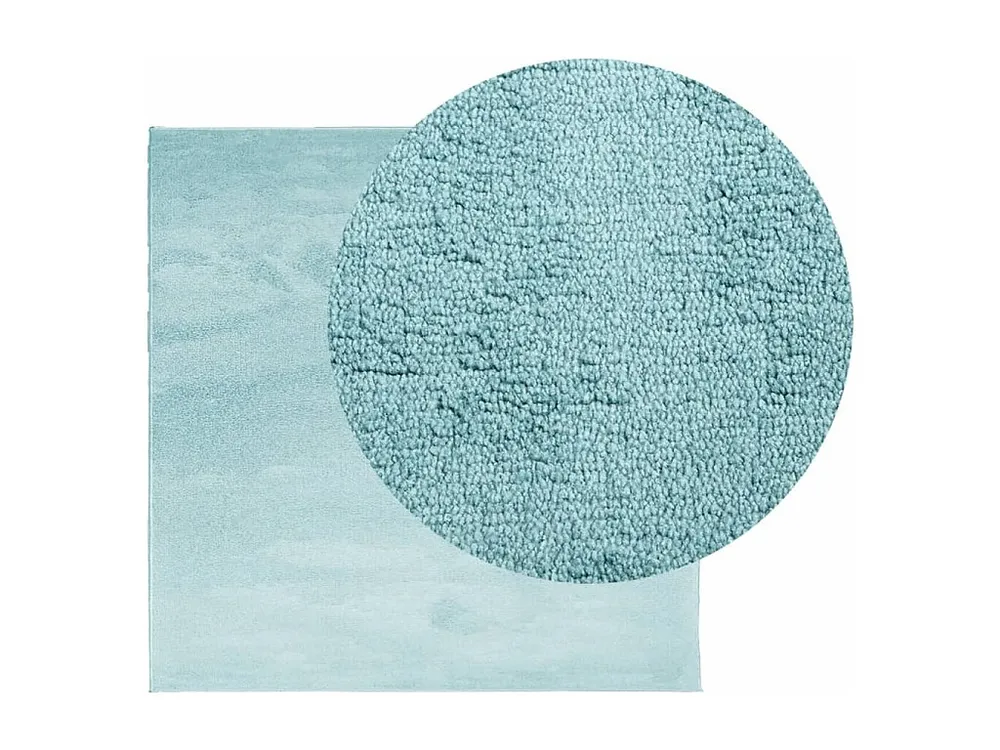 Tapete de pelo pequeno OVIEDO 120x120 cm verde