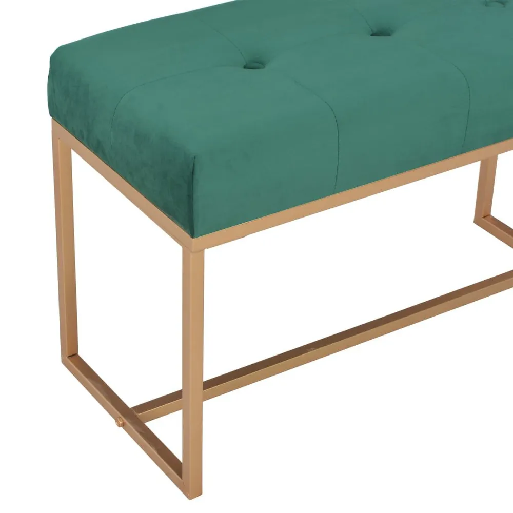 Console Central Banco 80 cm veludo verde
