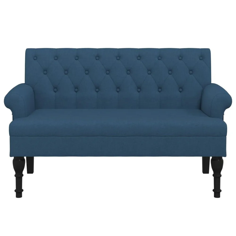 Premium Organizador Banco com encosto 120x62x75,5 cm tecido azul