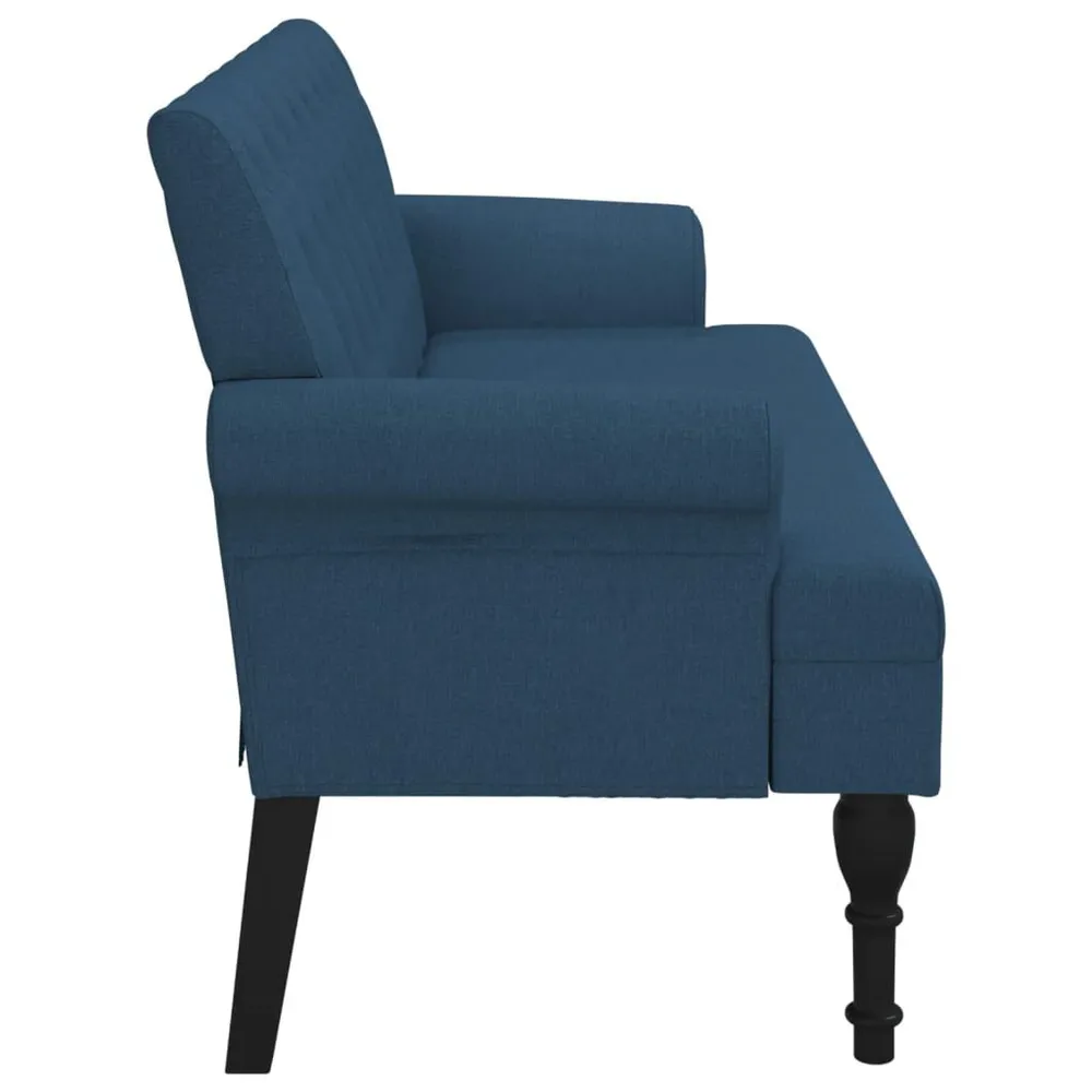 Premium Organizador Banco com encosto 120x62x75,5 cm tecido azul