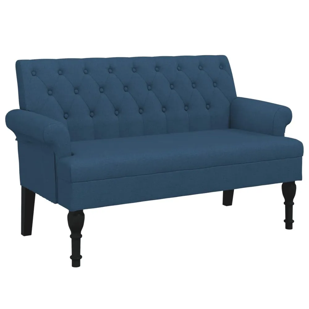 Premium Organizador Banco com encosto 120x62x75,5 cm tecido azul