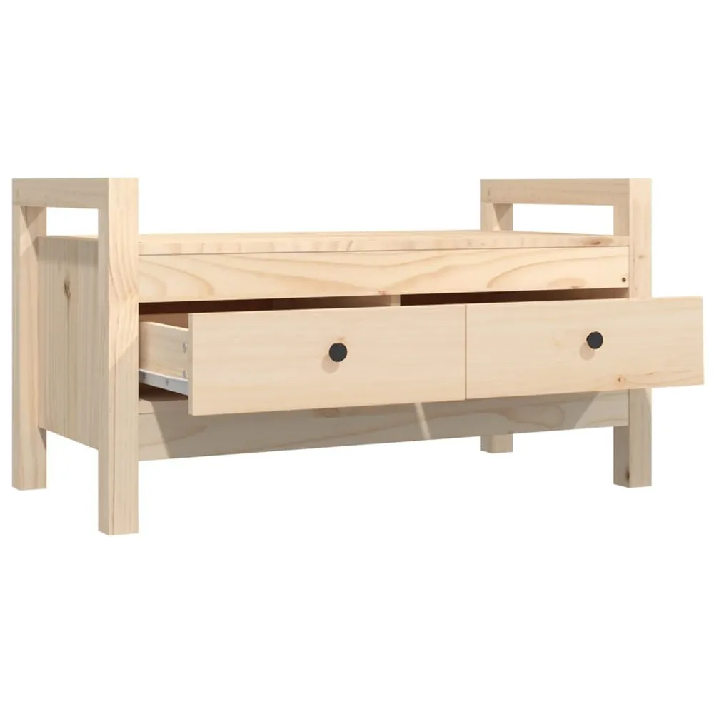 Premium Organizador Banco de corredor 80x40x43 cm madeira de pinho maciç