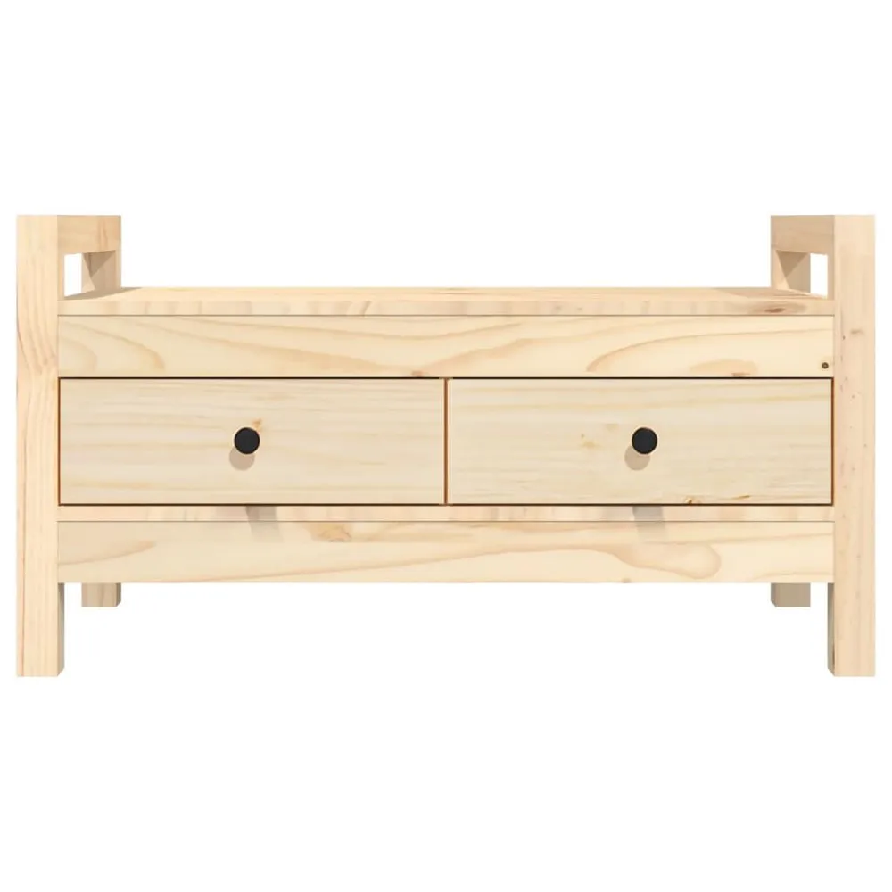 Premium Organizador Banco de corredor 80x40x43 cm madeira de pinho maciç