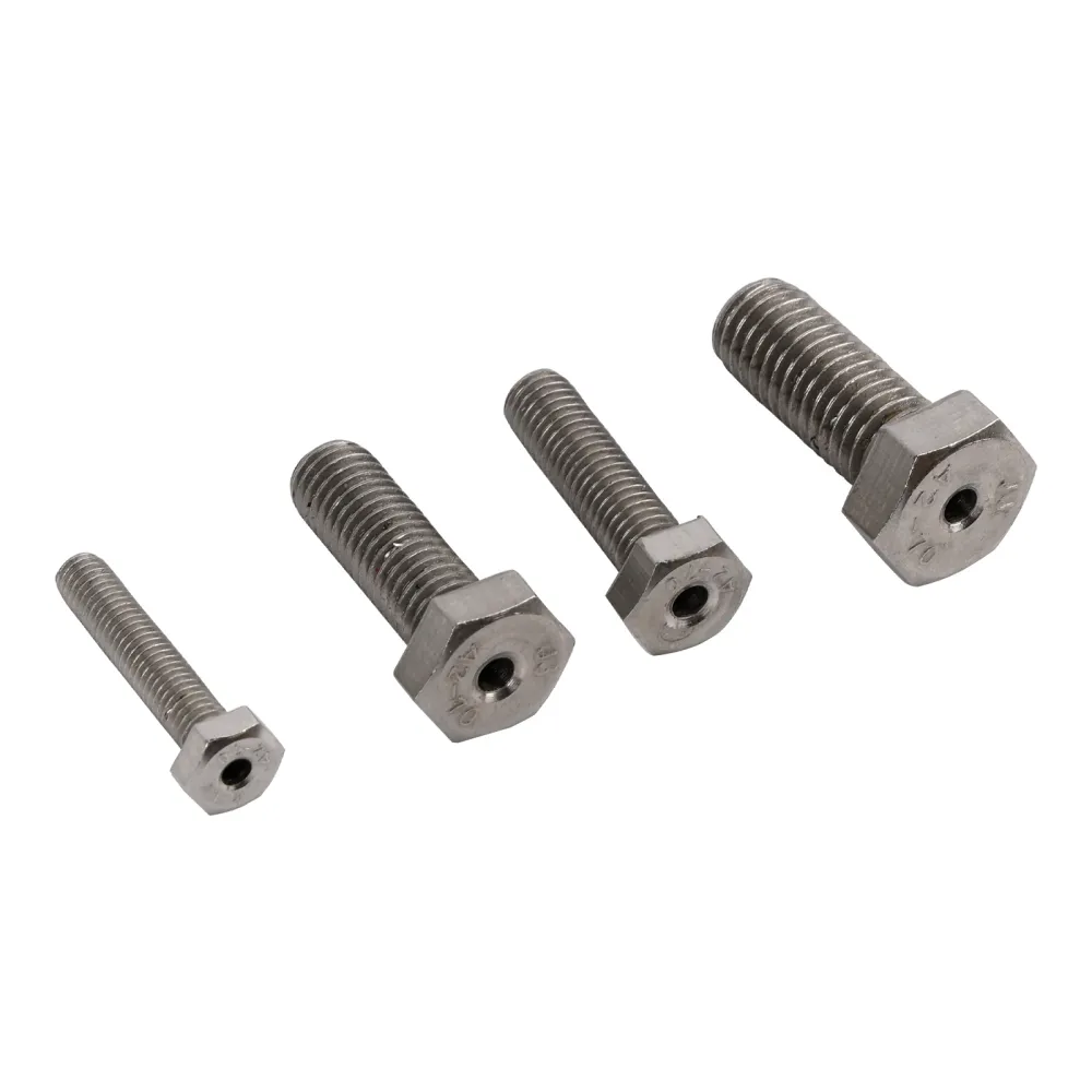 ço inoxidável M6 & M8 & M10 & Kit de guia de broca M12 com pino quebrado e quebrado, 4 peças