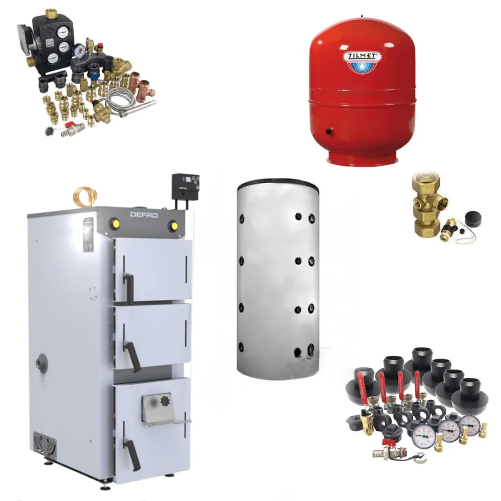 Defro Lenha 15 kW mais armazenamento temporário sem WT