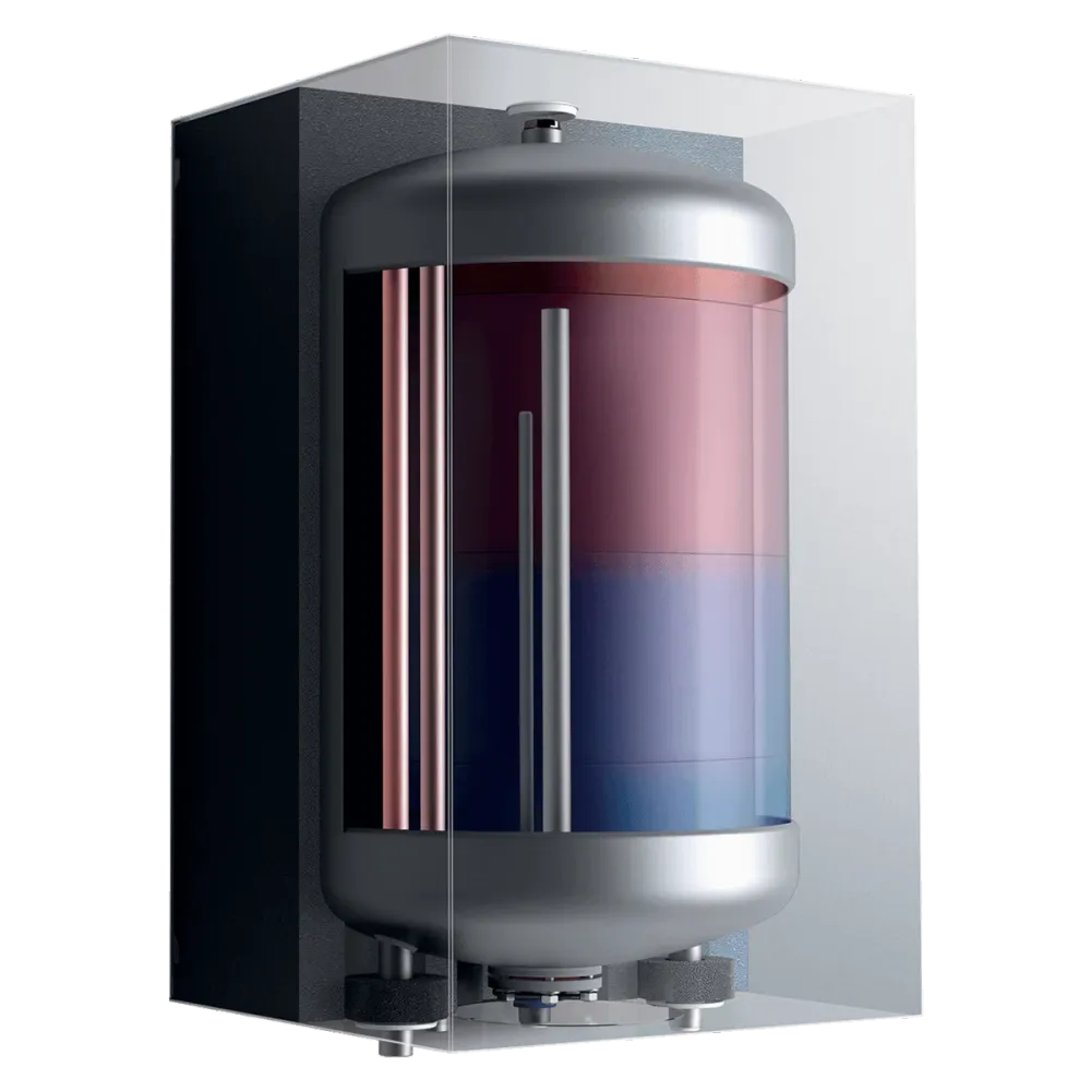 Caldeira gás Vaillant + armazenamento + controle