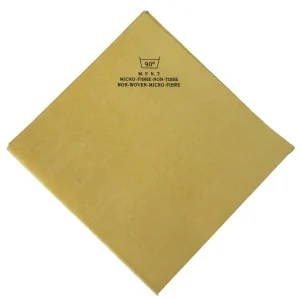 Pano de microfibra não tecido De Witte 40 x 38 cm amarelo - 140 g ECO, PU: saco de 5 peças, 370.000.001