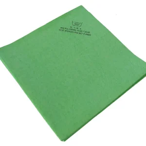 Pano de microfibra não tecido De Witte 40 x 38 cm verde - 140 g ECO, PU: saco de 5 peças, 370.000.002