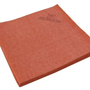Pano de microfibra não tecido De Witte 40 x 38 cm vermelho - 140 g ECO, PU: saco de 5 peças, 370.000.003