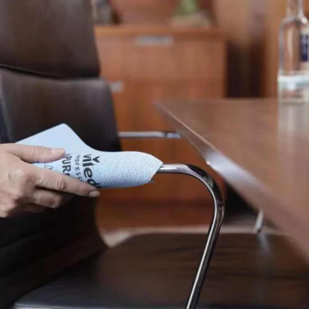 Vileda PURmicro Active – Pano de Microfibra Profissional com Revestimento PUR