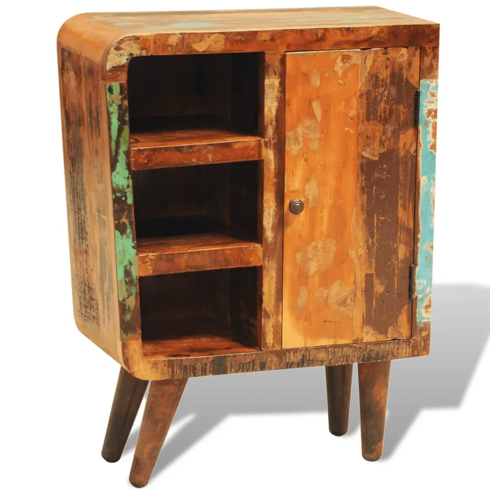 Armário vintage com 1 porta madeira reciclada maciç