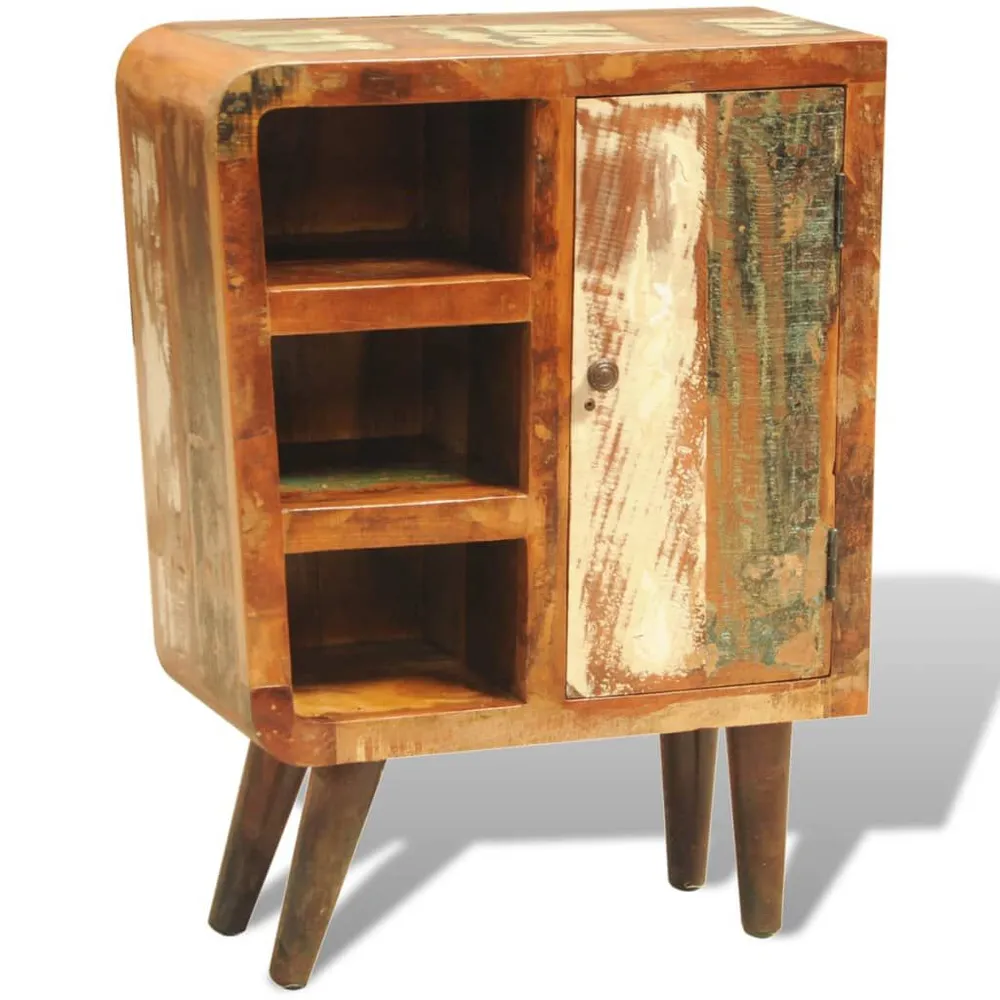 Armário vintage com 1 porta madeira reciclada maciç