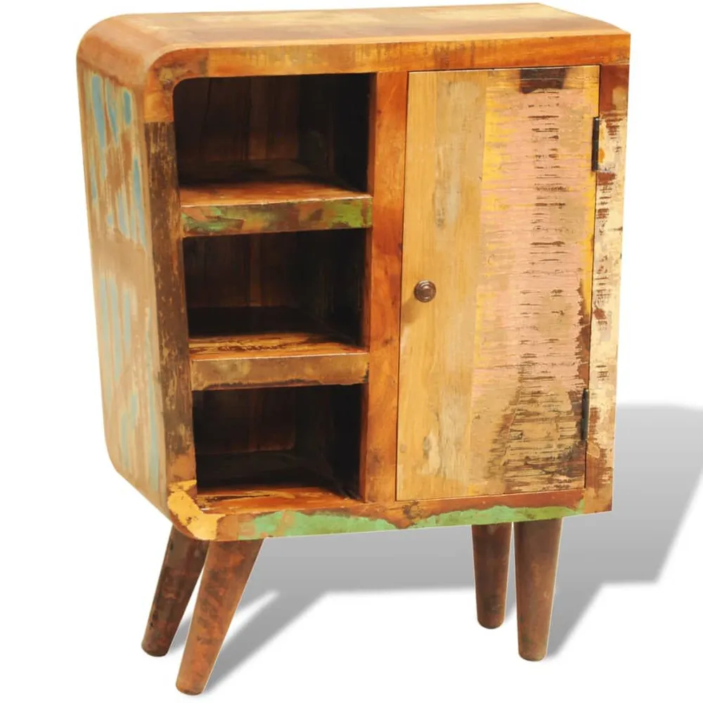 Armário vintage com 1 porta madeira reciclada maciç