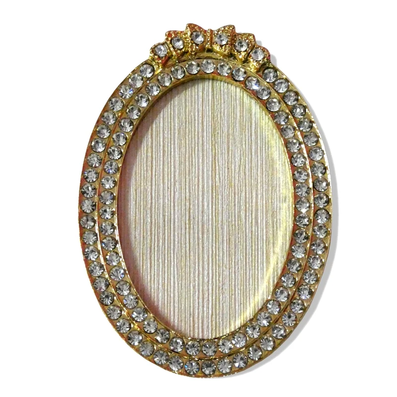 Compacto Moldura Oval Crystal