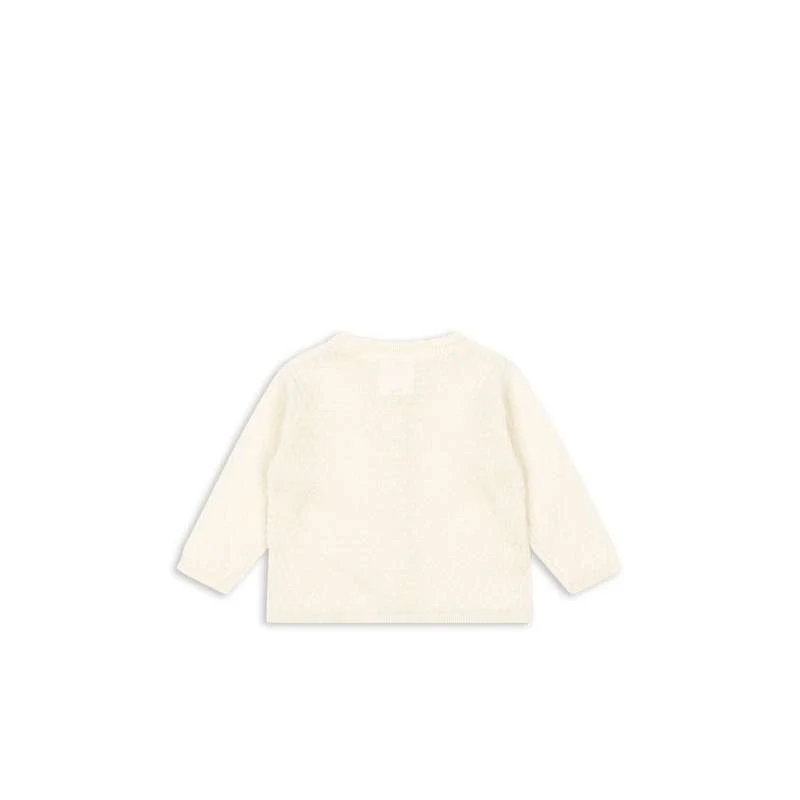 Fanga Fontana Venti Pointelle Cardigan - GOTS - Antique Neve