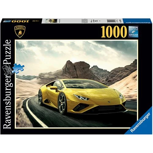 Puzzle Lamborghini Huracan Amarelo - 1000 Peças - Ravensburger