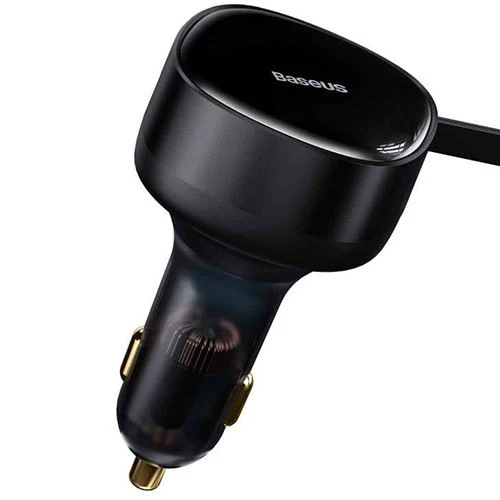 Carregador de Isqueiro Baseus Enjoyment - 30W - Preto para Uso em Viagens