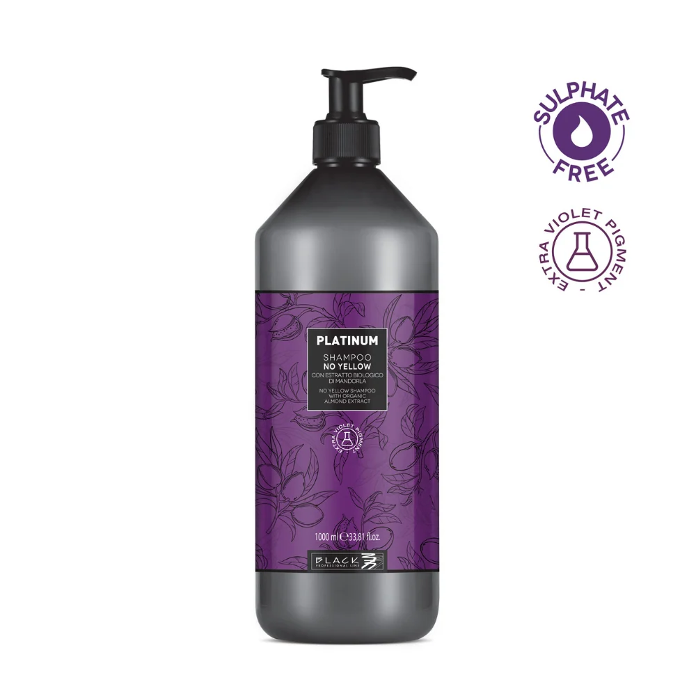 SHAMPOO ANTI-YELLOW | PLATINUM – SEM AMARELO – SEM SULFATOS com Bateria de Longa Duração