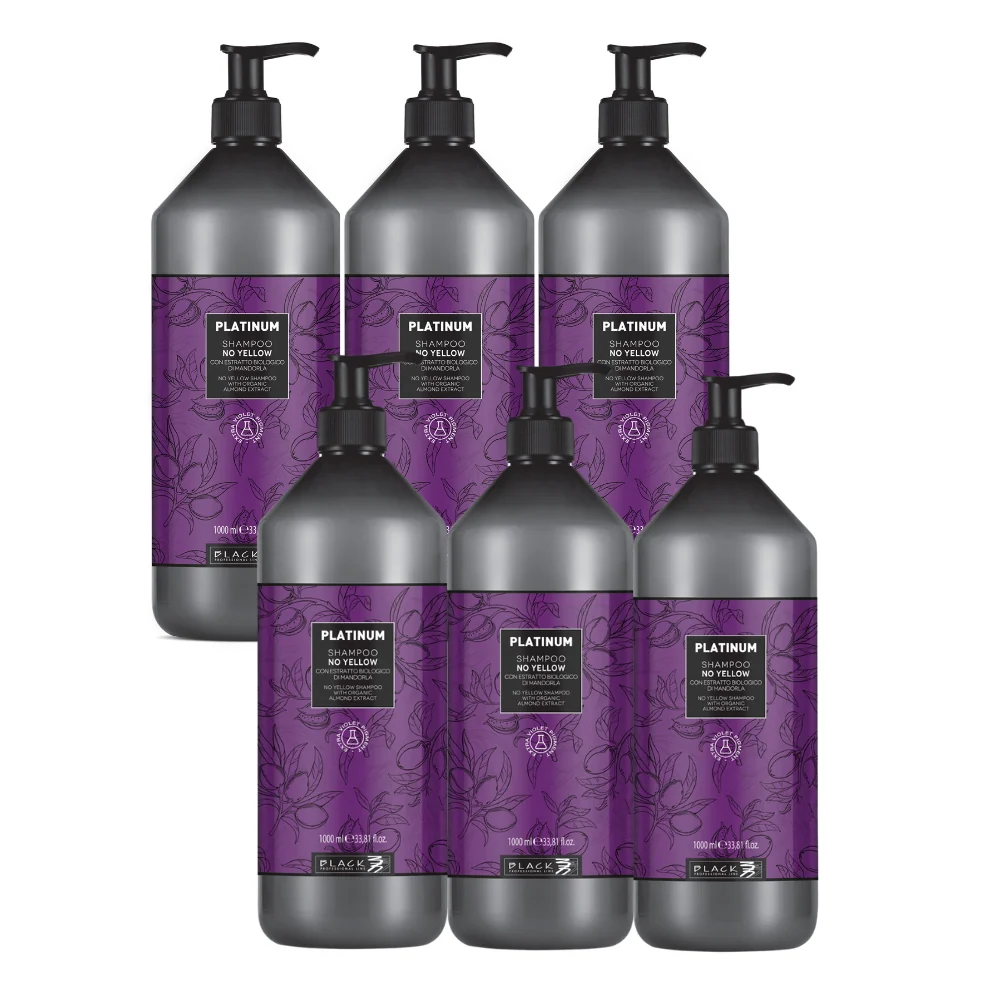 SHAMPOO ANTI-YELLOW | PLATINUM – SEM AMARELO – SEM SULFATOS com Bateria de Longa Duração