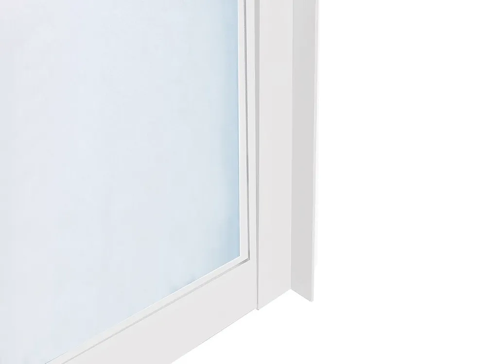 Divisória de vidro atelier alumínio termolacado 210x105 cm branco - BAYVIEW