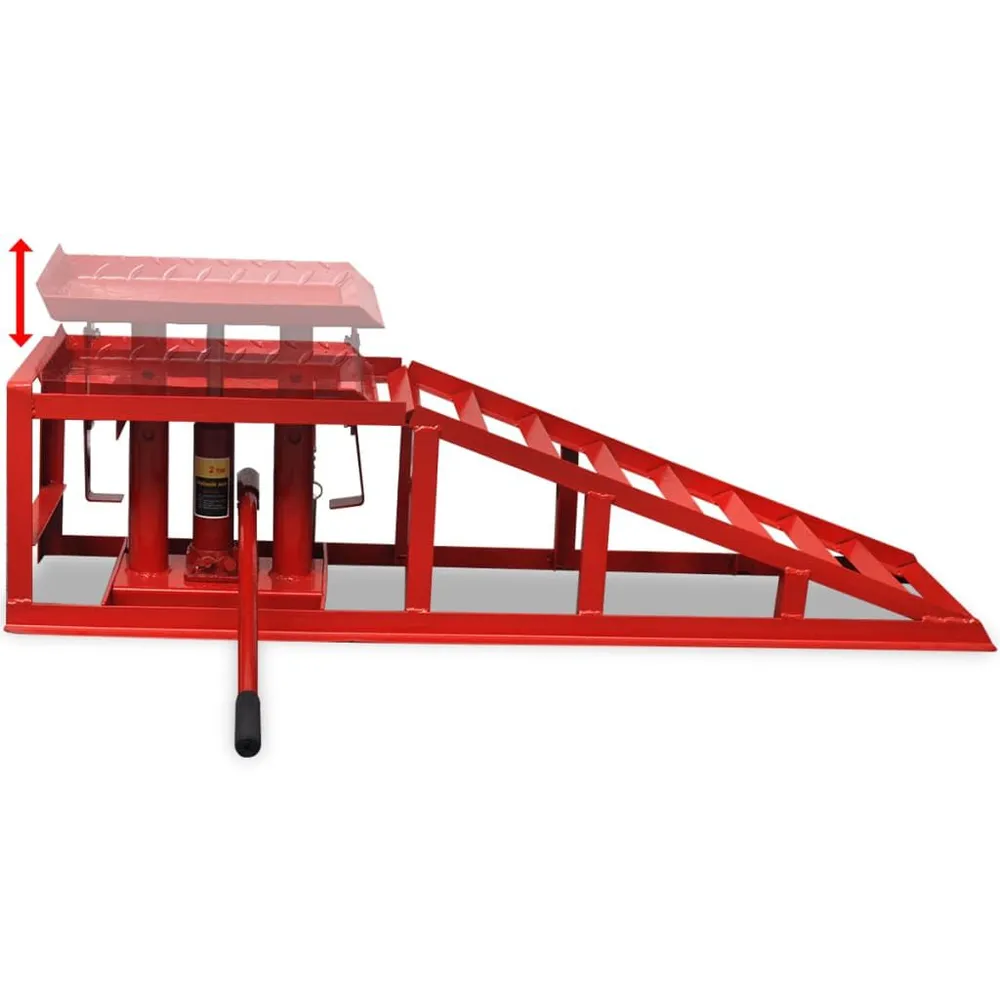 Rampas para reparação de automóveis 2 pcs ço vermelho