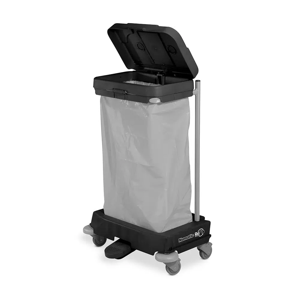 NUMATIC Xtra-SAX120PR – Unidade de Eliminação de Resíduos com Tampa Única de 120L e Estrutura Resistente em Plástico Recic...