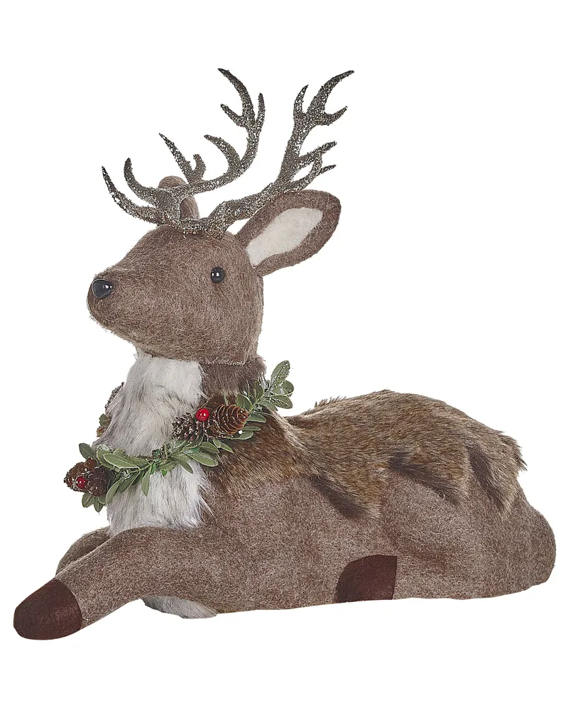 Figura decorativa rena 38 cm castanho TAPIO