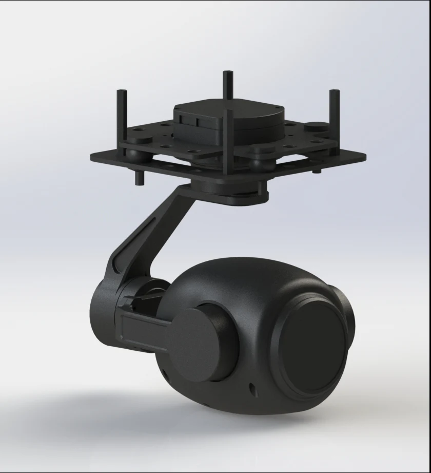 Gimbal de câmera drone TOPOTEK KHP30S90 - Câmera com zoom óptico 1080P 30x + Gimbal IP/HDMI de 3 eixos