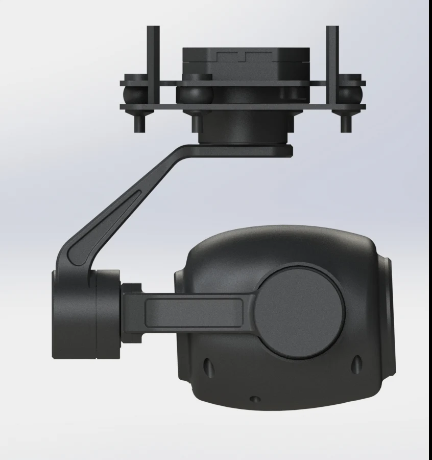 Gimbal de câmera drone TOPOTEK KHP30S90 - Câmera com zoom óptico 1080P 30x + Gimbal IP/HDMI de 3 eixos