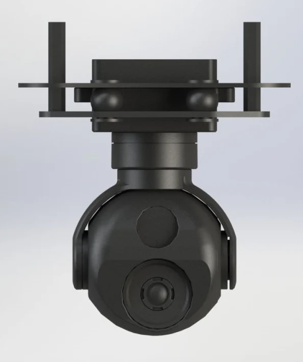 TOPOTEK DYK290G207 Drone de luz dupla Gimbal - Câmera de luz visível 1080P com zoom de 9x + Imagem térmica de 7mm 256x192...