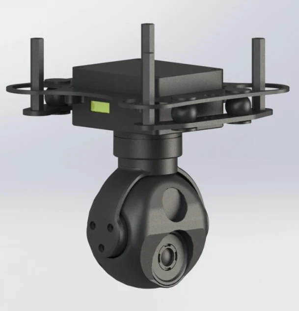 TOPOTEK DYK290G207 Drone de luz dupla Gimbal - Câmera de luz visível 1080P com zoom de 9x + Imagem térmica de 7mm 256x192...